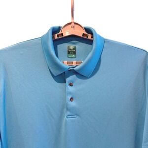 PRO TOUR Airplay‎ Golf Polo Shirt Blue XXL Men's Short Sleeve Polyester